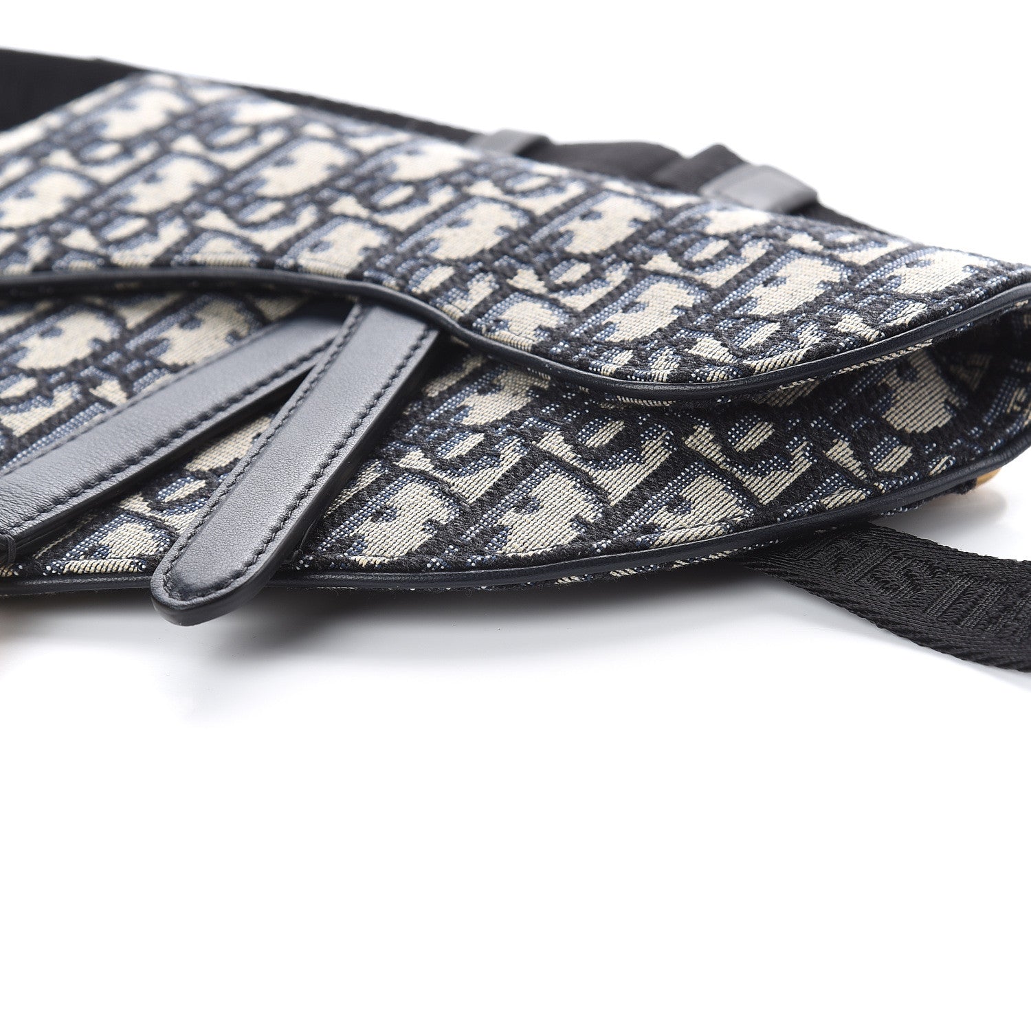 Christian Dior Oblique Saddle Belt Bag Blue 7 of 7