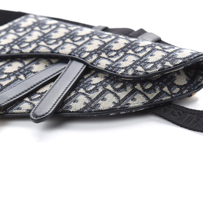 Christian Dior Oblique Saddle Belt Bag Blue 7 of 7