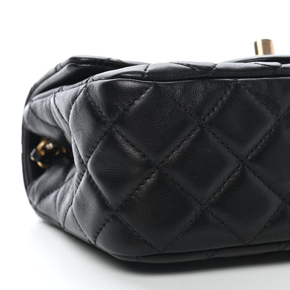 Chanel Lambskin Quilted Mini Pearl Crush Flap Black 8 of 9