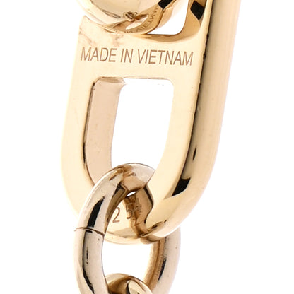 Hermes Buffalo Horn Lacquer Chaine D'Ancre Necklace Black Gold 6 of 7