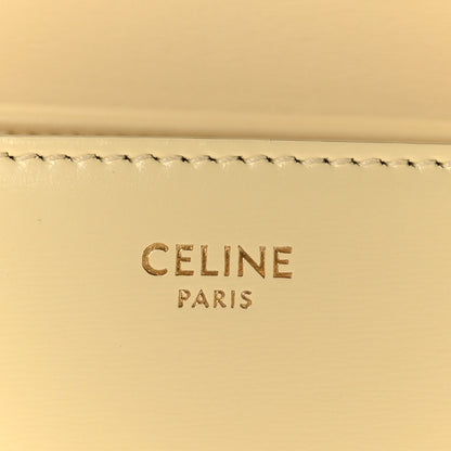 Celine Shiny Calfskin Teen Triomphe Light Yellow 7 of 9