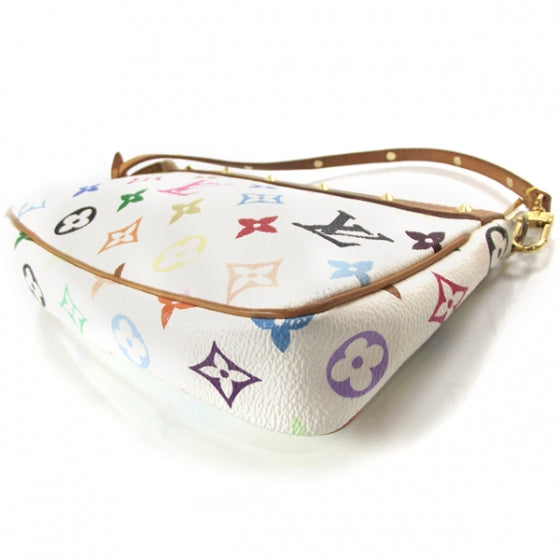 Monogram Multicolor Pochette Accessories White