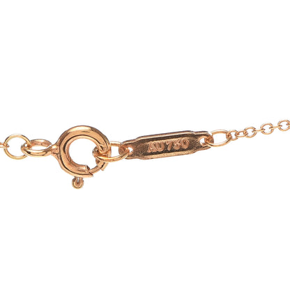 Tiffany 18K Rose Gold Diamond Crown Key Pendant Necklace 4 of 6
