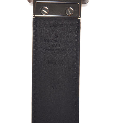 Louis Vuitton Calfskin Damier Embossed Inventeur Reversible Belt 100 40 4 of 6
