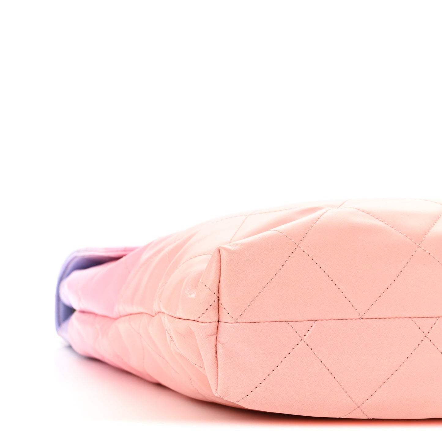 Shaded Calfskin CC Hobo Light Purple Pink Coral