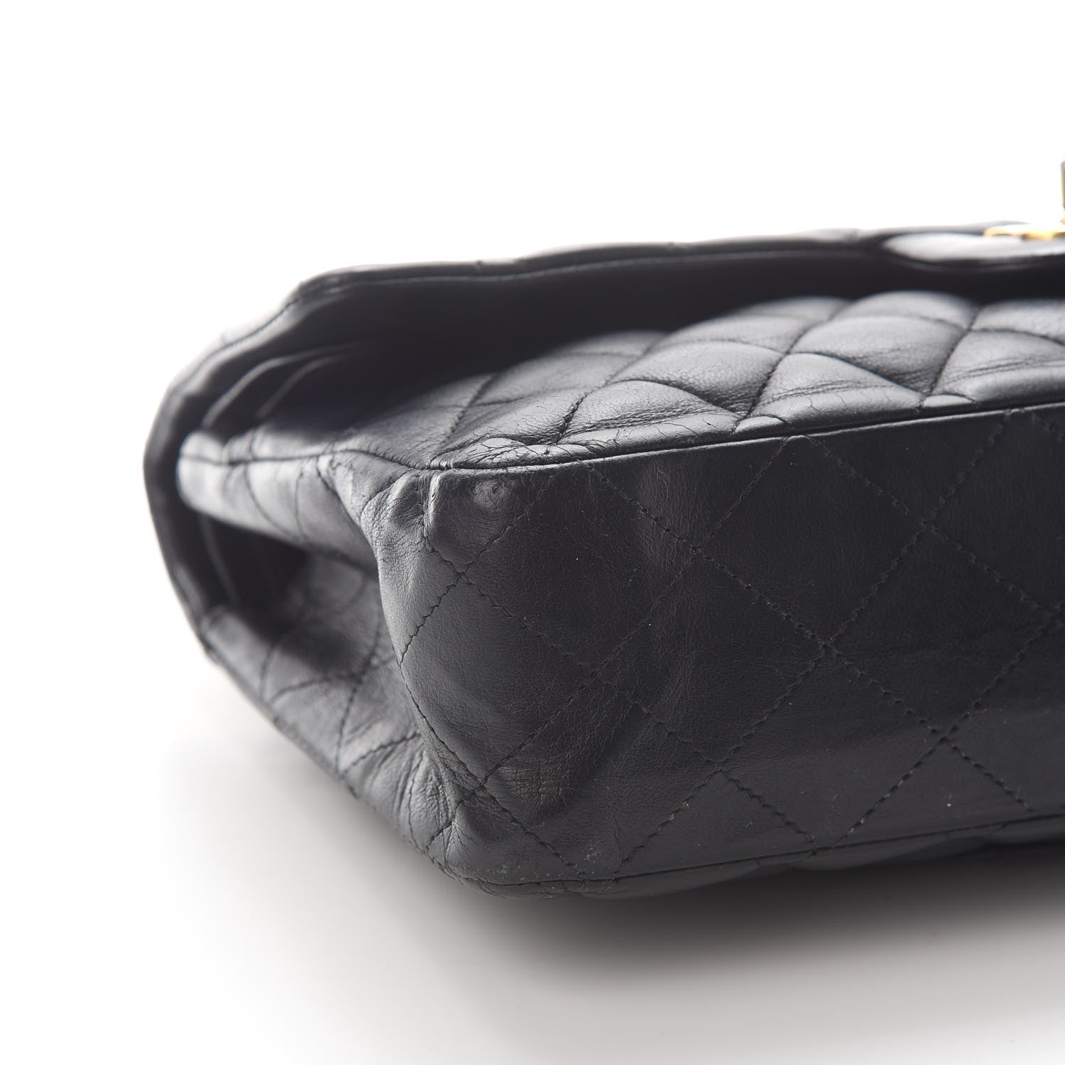 Chanel Lambskin Quilted Medium Double Flap Black 8 of 10