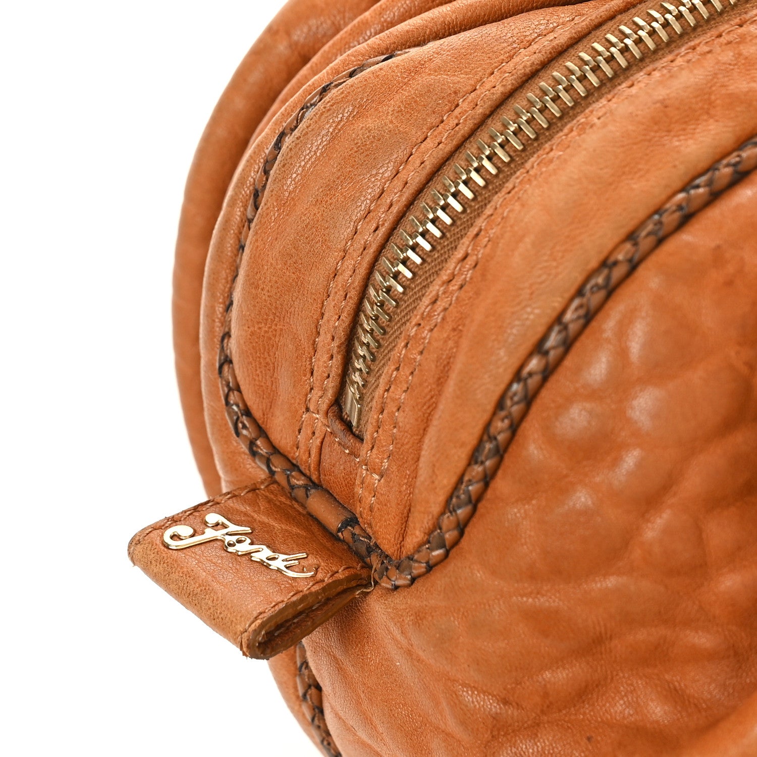 Fendi Nappa Nuvolata Spy Bowler Cognac 9 of 10