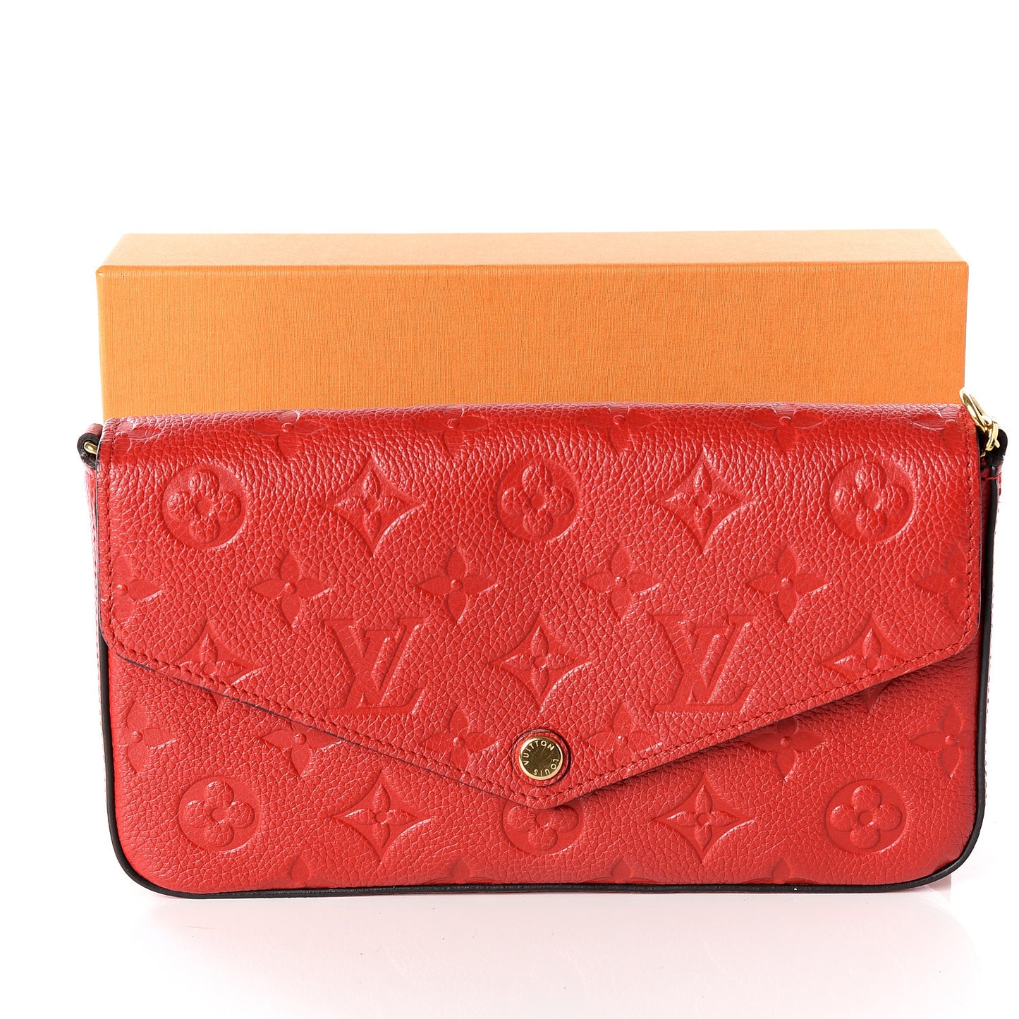 Empreinte Pochette Felicie Chain Wallet Cherry