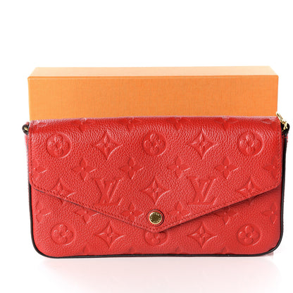 Louis Vuitton Empreinte Pochette Felicie Chain Wallet Cherry 9 of 9