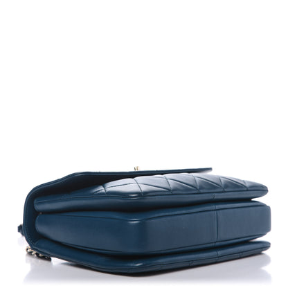Chanel Lambskin Quilted Small Trendy CC Flap Dual Handle Bag Blue 5 of 11