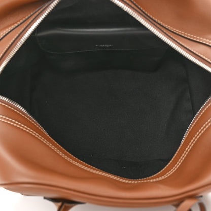 Burberry Smooth Calfskin Medium Cube Bowling Bag Malt Brown 5 of 9