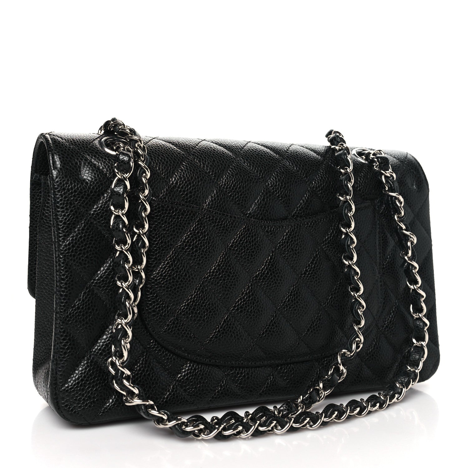 Chanel Caviar Quilted Medium Double Flap Black 3 of 11