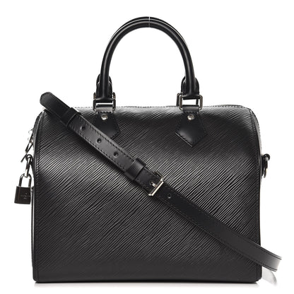 Louis Vuitton Epi Speedy Bandouliere 25 Black 1 of 8