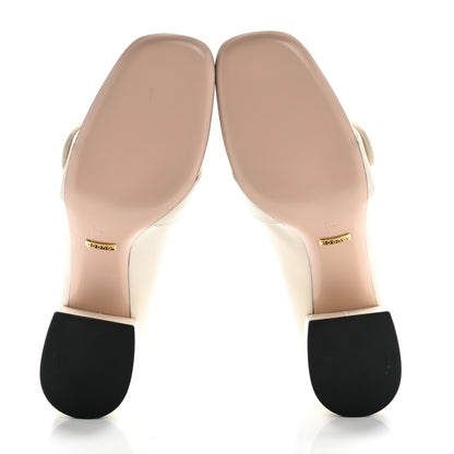 Gucci Malaga Kid Blondie Pumps 40.5 Mystic White 6 of 12