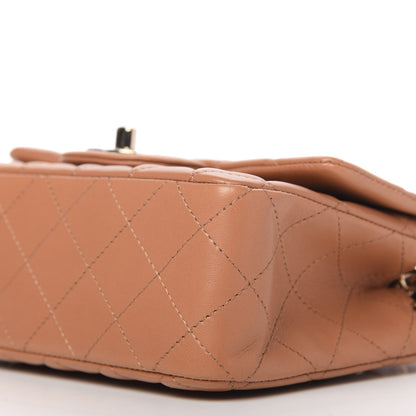 Chanel Lambskin Quilted Mini Rectangular Flap Brown 7 of 10