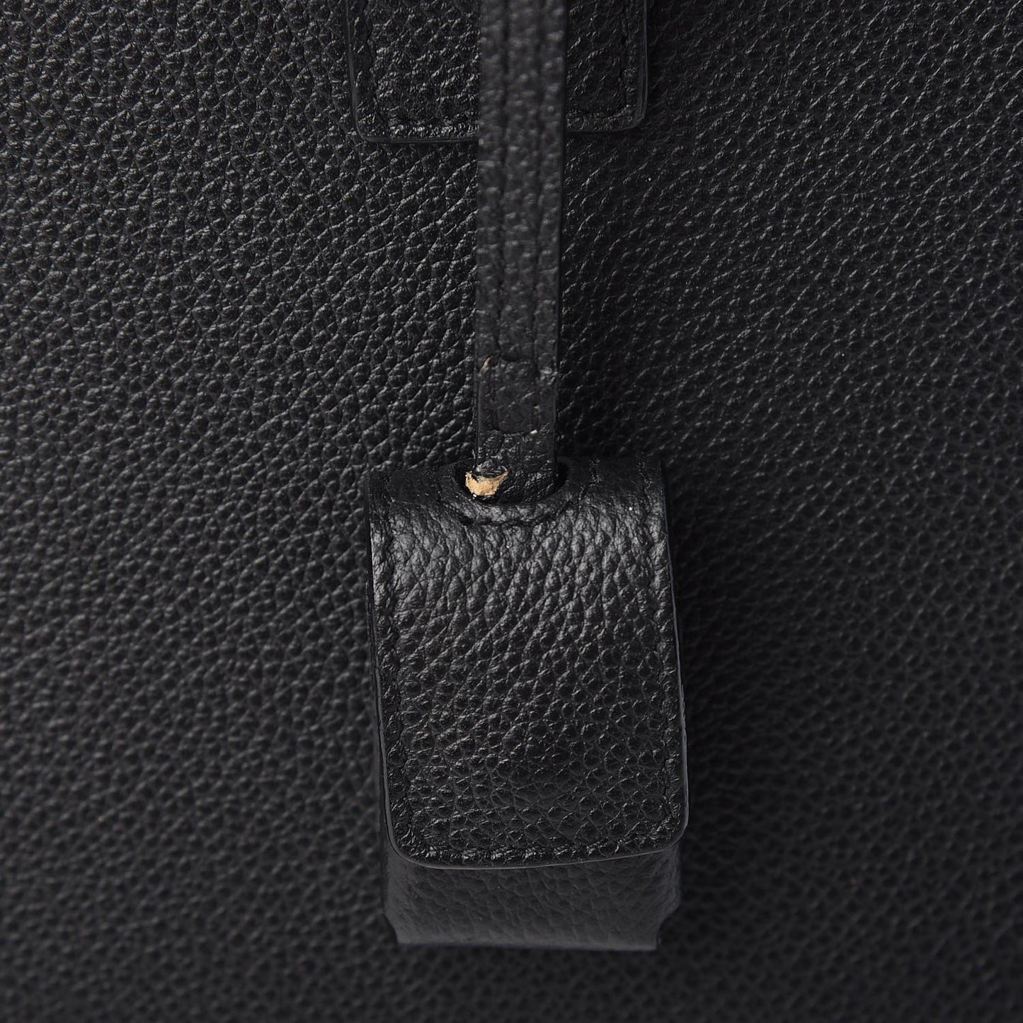 Grained Calfskin Baby Sac De Jour Black