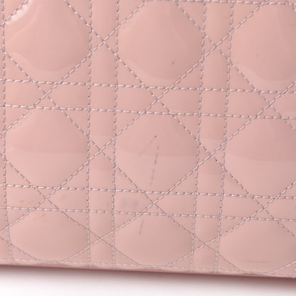 Christian Dior Patent Cannage Large Lady Dior Light Pink 12 of 13