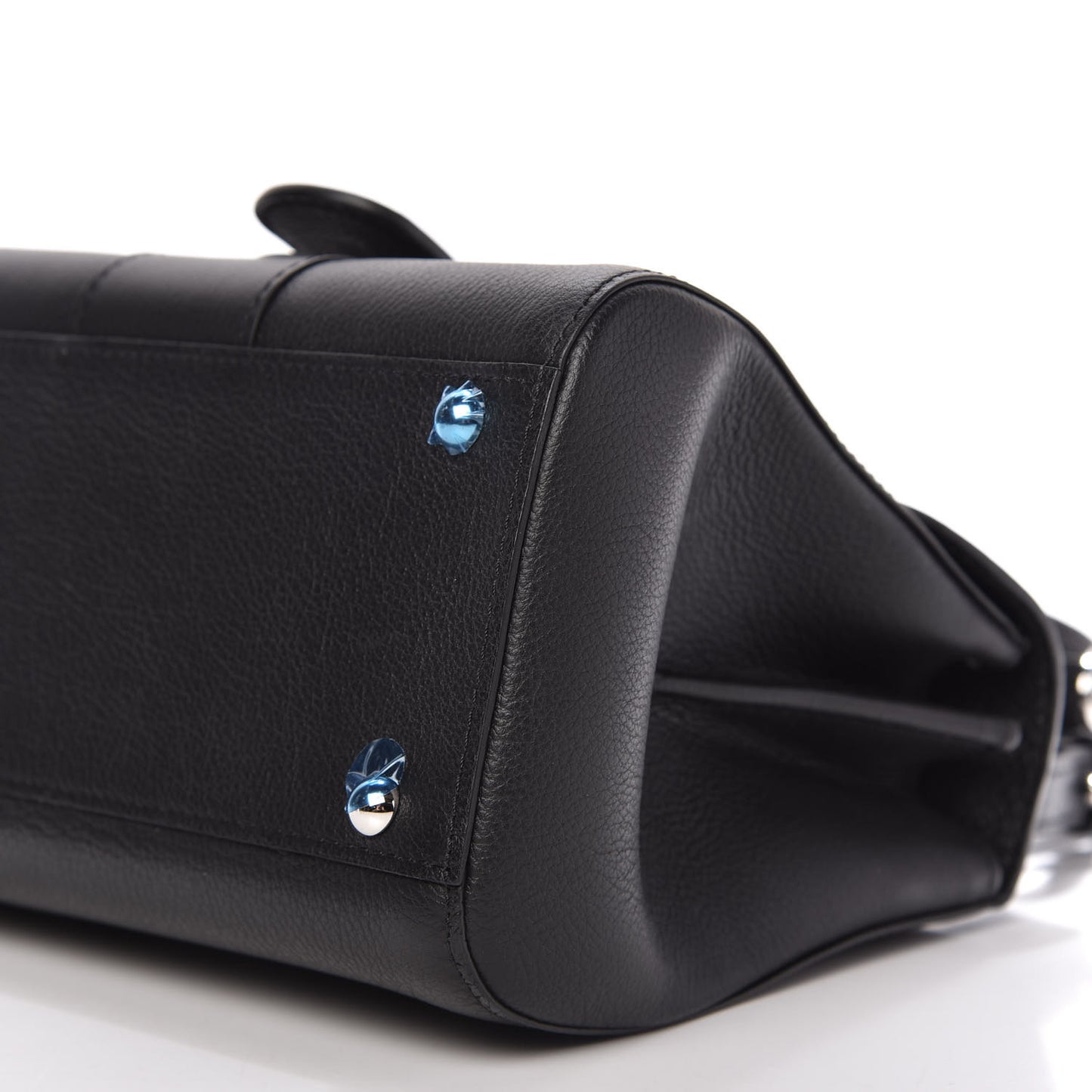 Grained Calfskin Mini Brillant Satchel Black