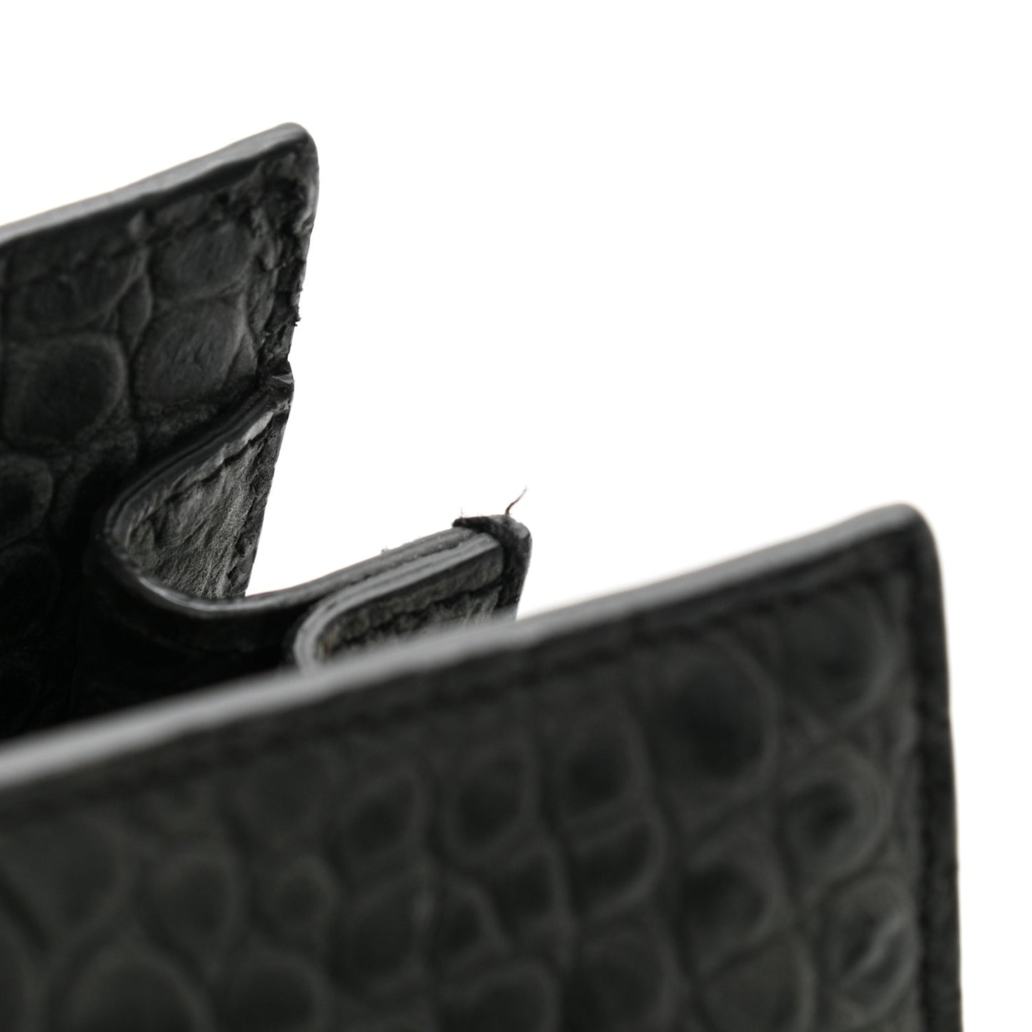 Calfskin Crocodile Embossed Small Sac De Jour Fog
