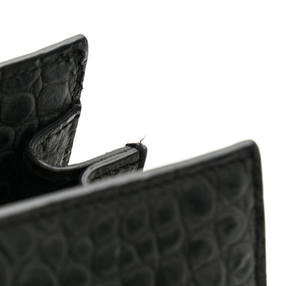 Saint Laurent Calfskin Crocodile Embossed Small Sac De Jour Fog 22 of 22