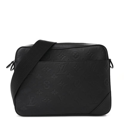 Louis Vuitton Calfskin Monogram Shadow Duo Messenger Black 1 of 12