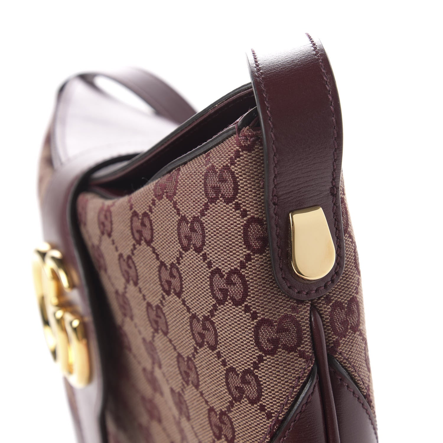 Gucci GG Monogram Calfskin Medium Arli Shoulder Bag Sahara Rubino Chardonnay 11 of 12