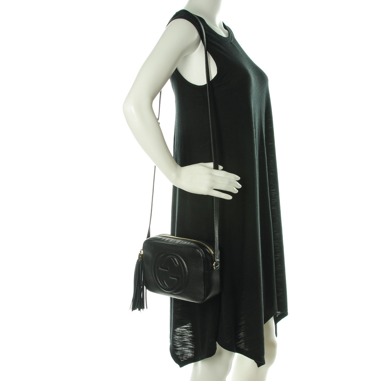 Gucci Pebbled Calfskin Small Soho Disco Bag Black 2 of 7