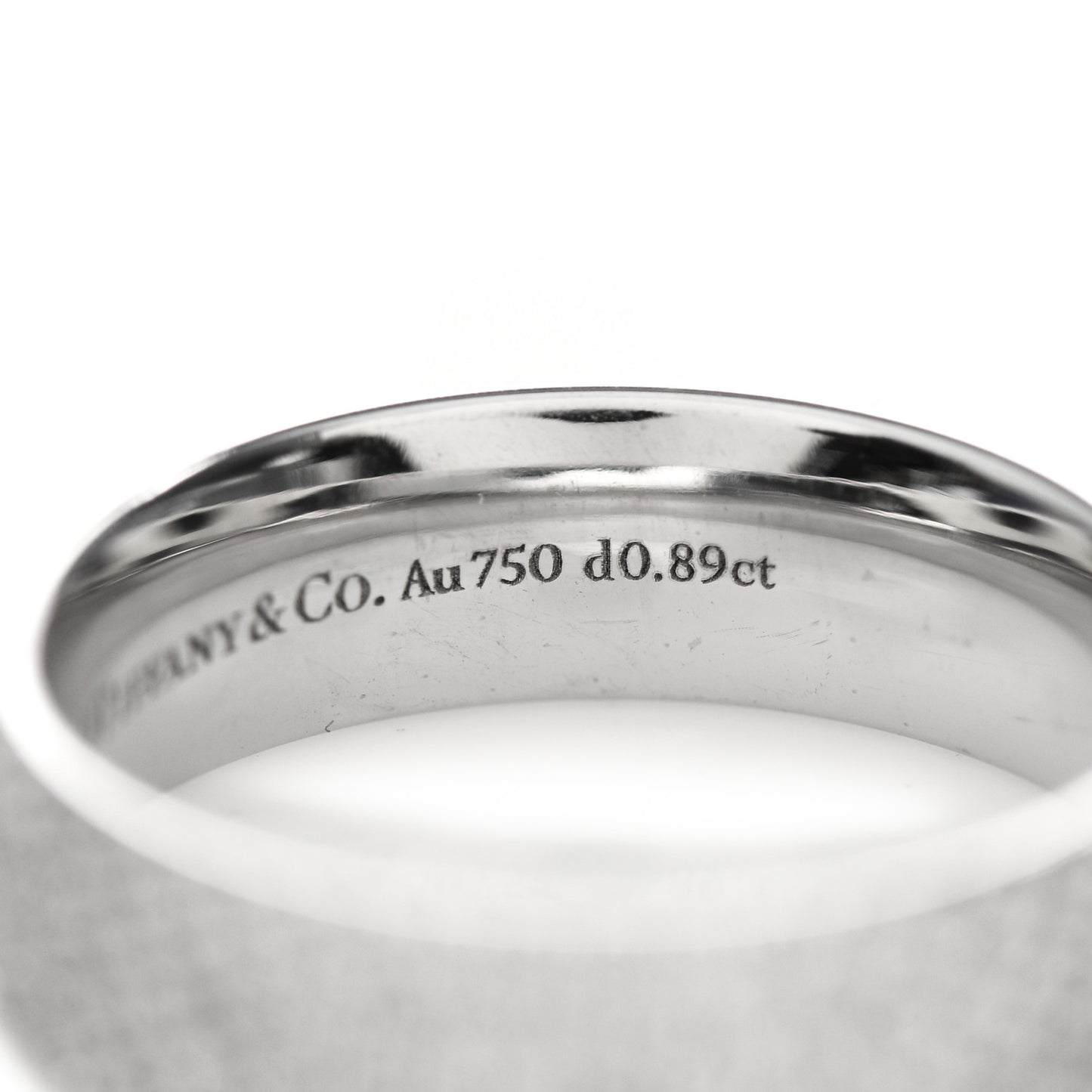 18K White Gold Diamond Metro Five-Row Ring 50 5.5