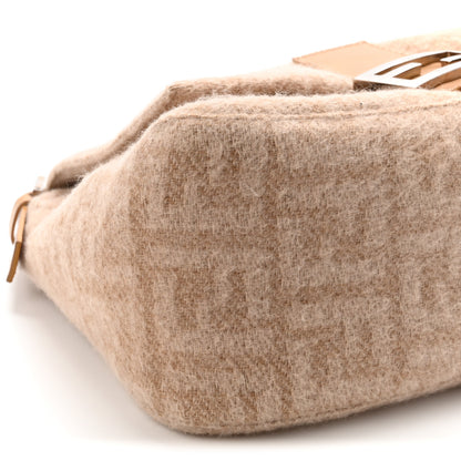 Fendi Wool Zucca Mama Baguette Beige 8 of 9
