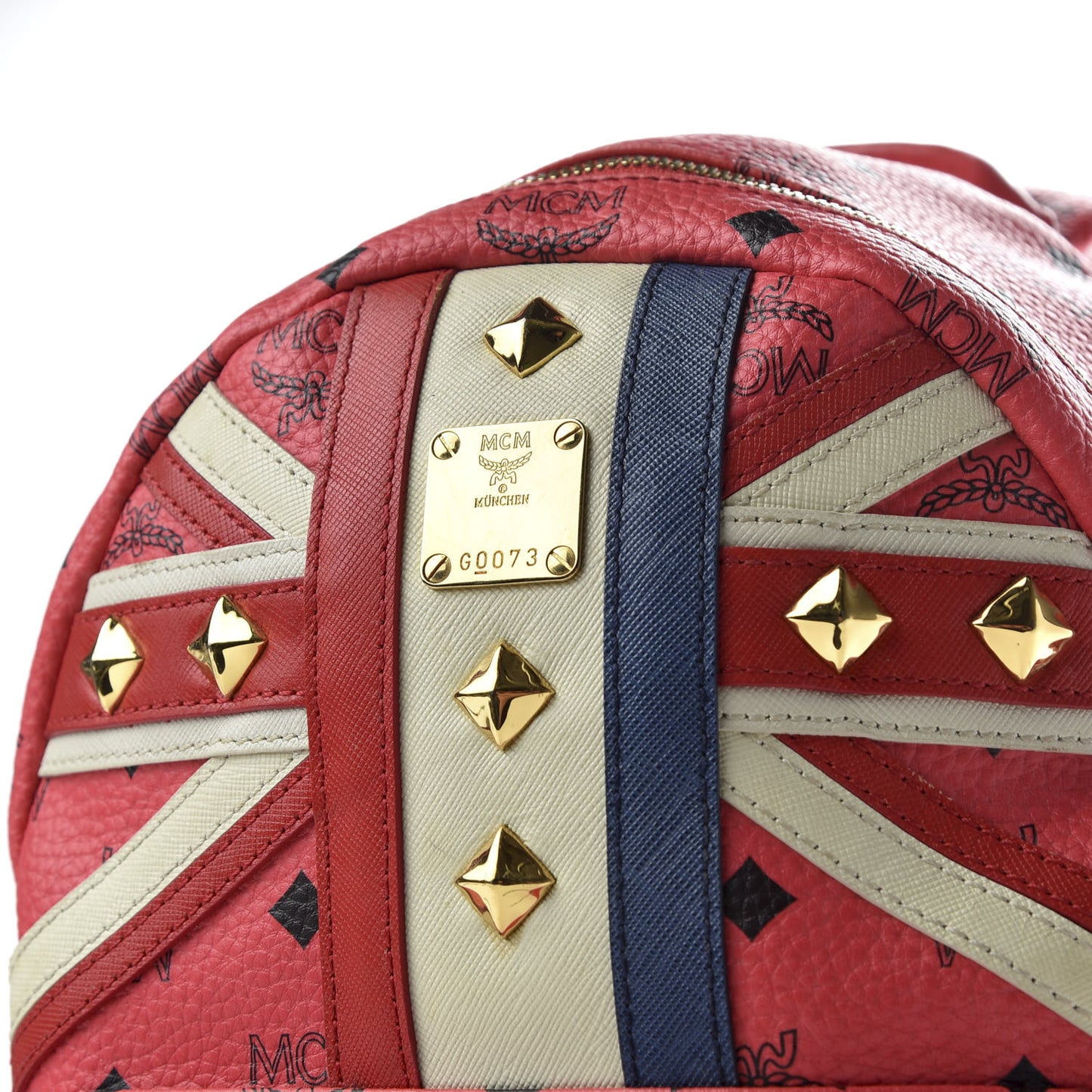 Visetos Studded Small Stark London Olympic Backpack Corail