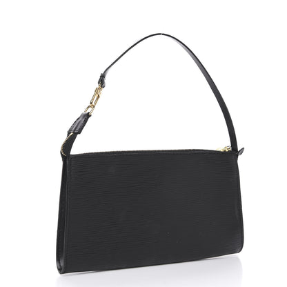 Louis Vuitton Epi Pochette Accessories 24 Black 3 of 11