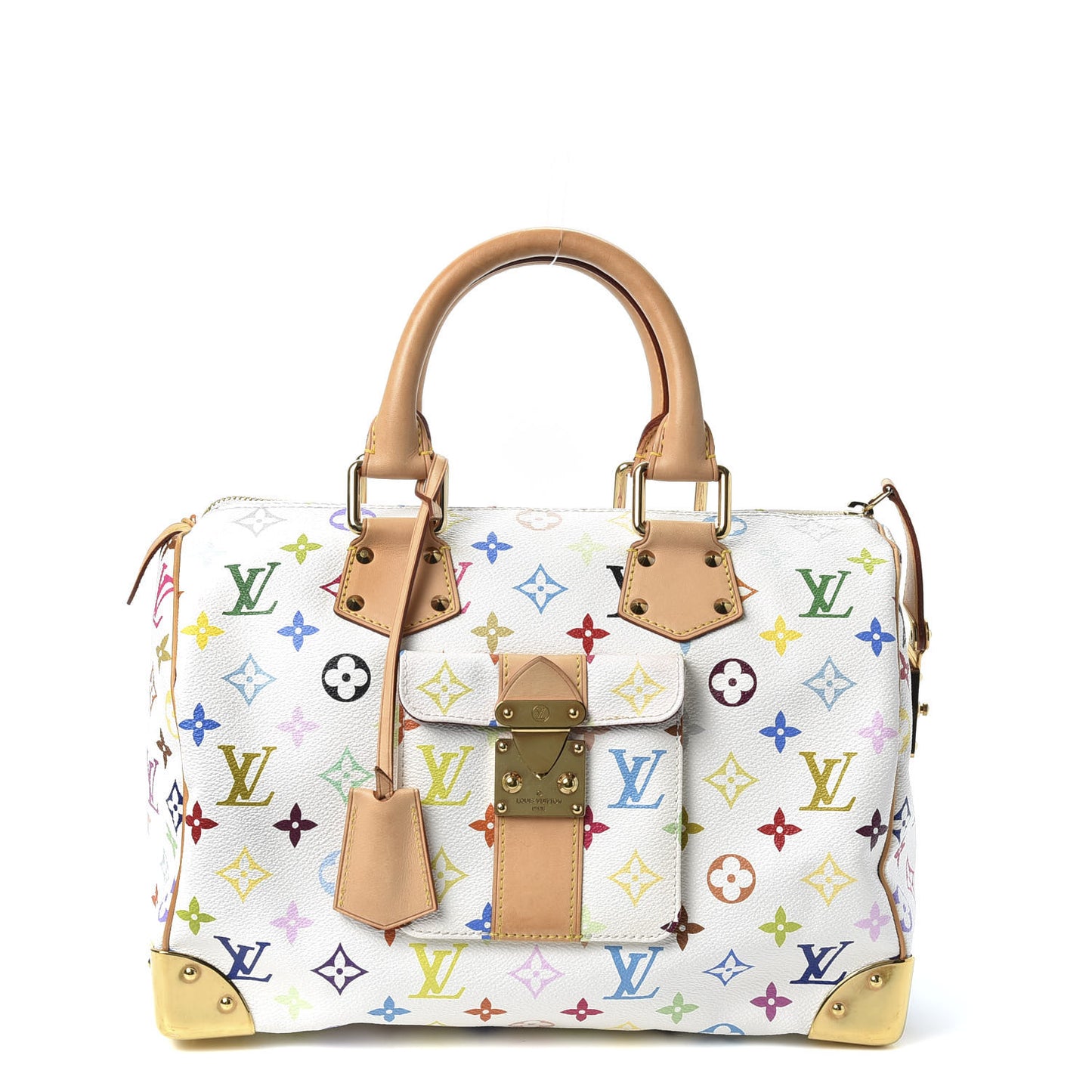 Monogram Multicolor Speedy 30 White