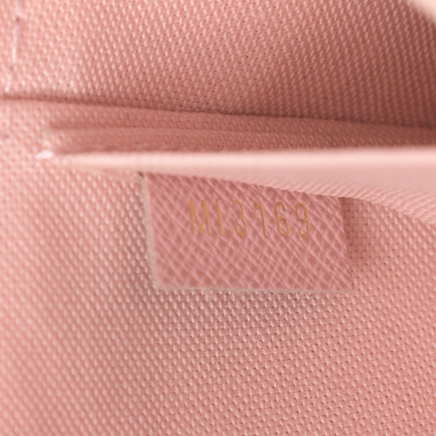 Louis Vuitton Damier Azur Pochette Felicie Chain Wallet Rose Ballerine 9 of 15