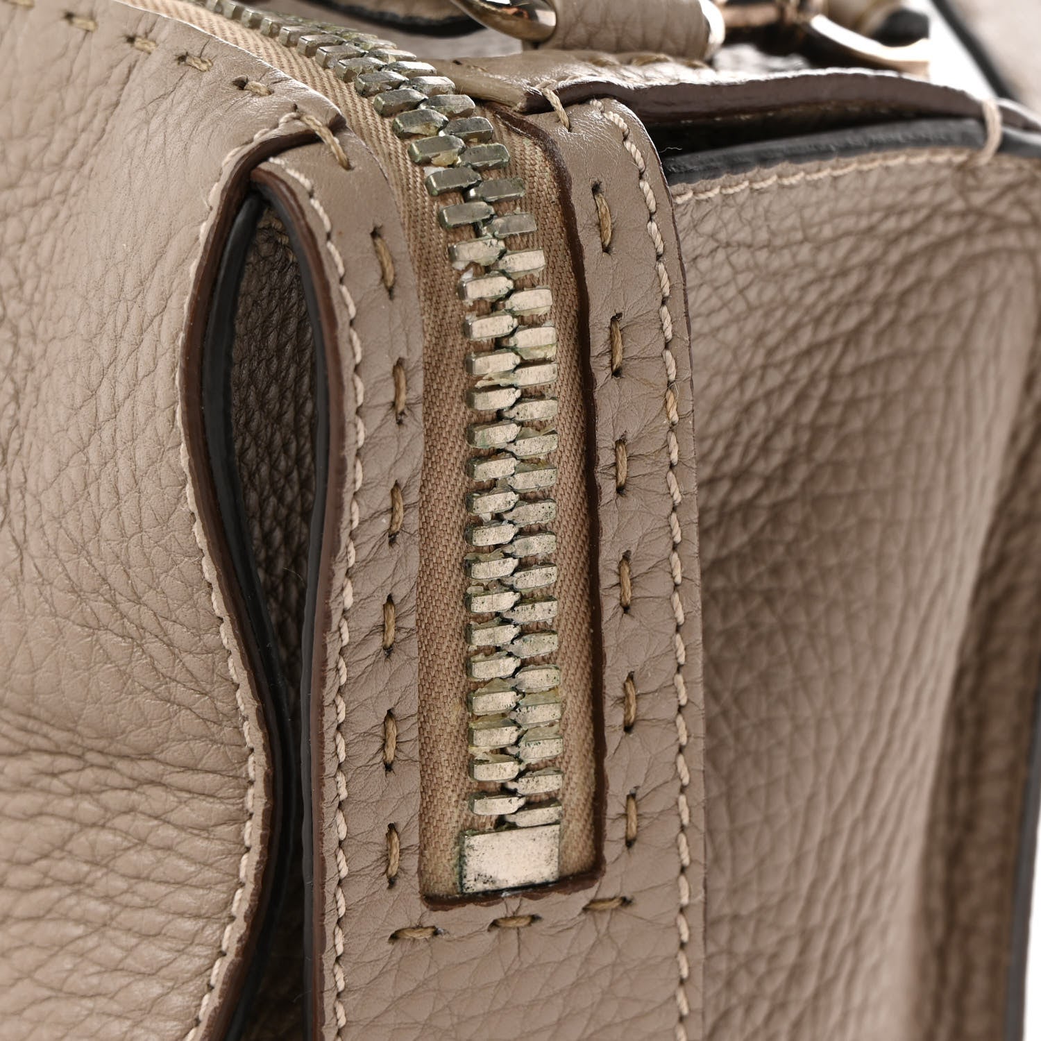 Fendi Cuoio Romano Selleria Lei Boston Tote Corda 13 of 18