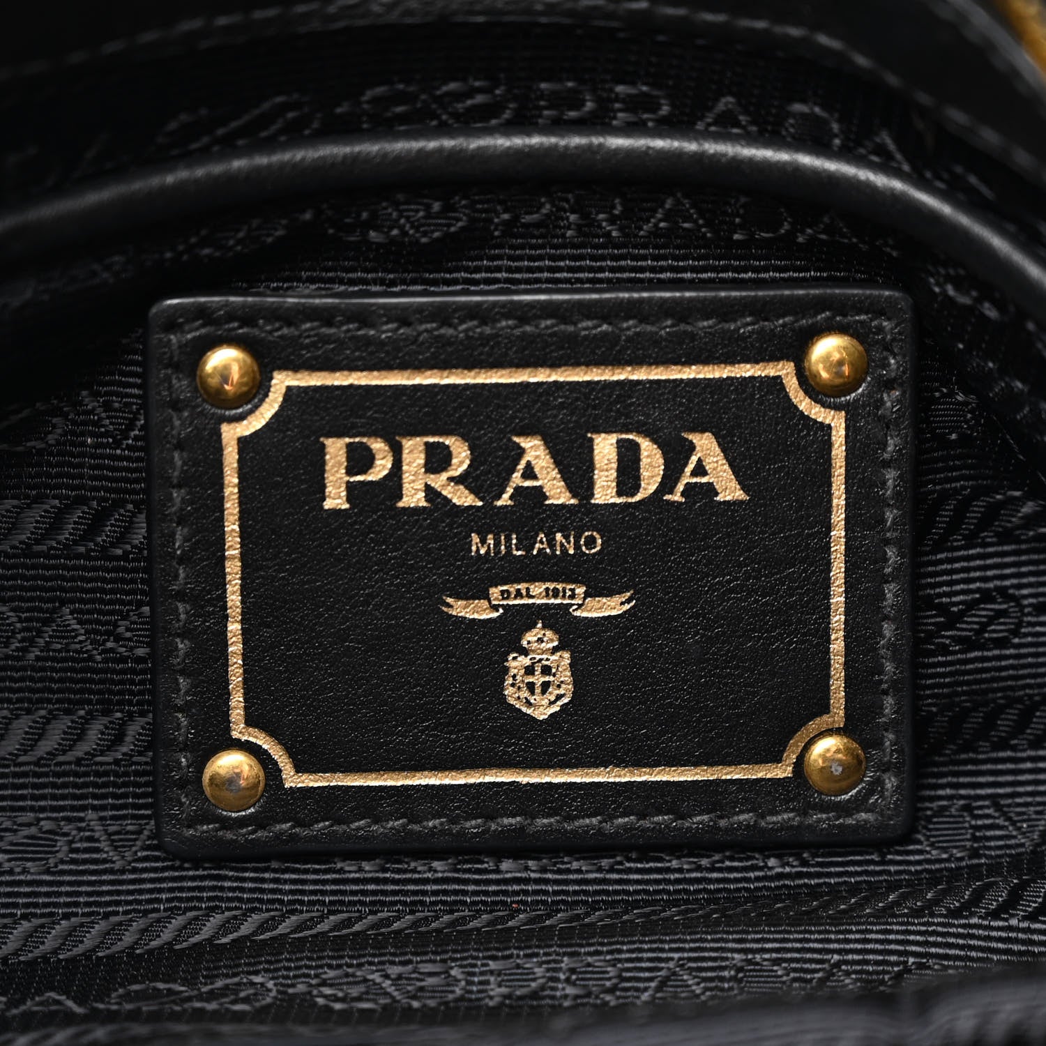 Prada Tessuto Nylon Soft Calfskin Shopping Satchel Black 6 of 16