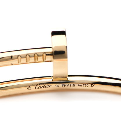 Cartier 18K Yellow Gold Juste Un Clou Bracelet 16 4 of 5
