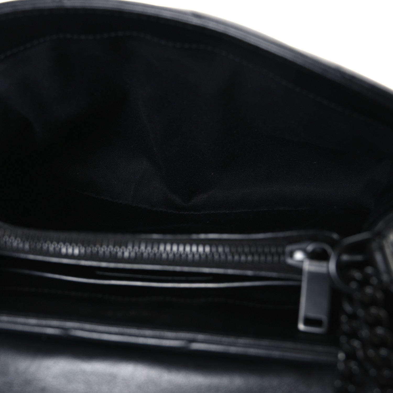 Saint Laurent Calfskin Y Quilted Monogram Monochrome Small Loulou Chain Satchel Black 5 of 10