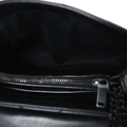 Saint Laurent Calfskin Y Quilted Monogram Monochrome Small Loulou Chain Satchel Black 5 of 10