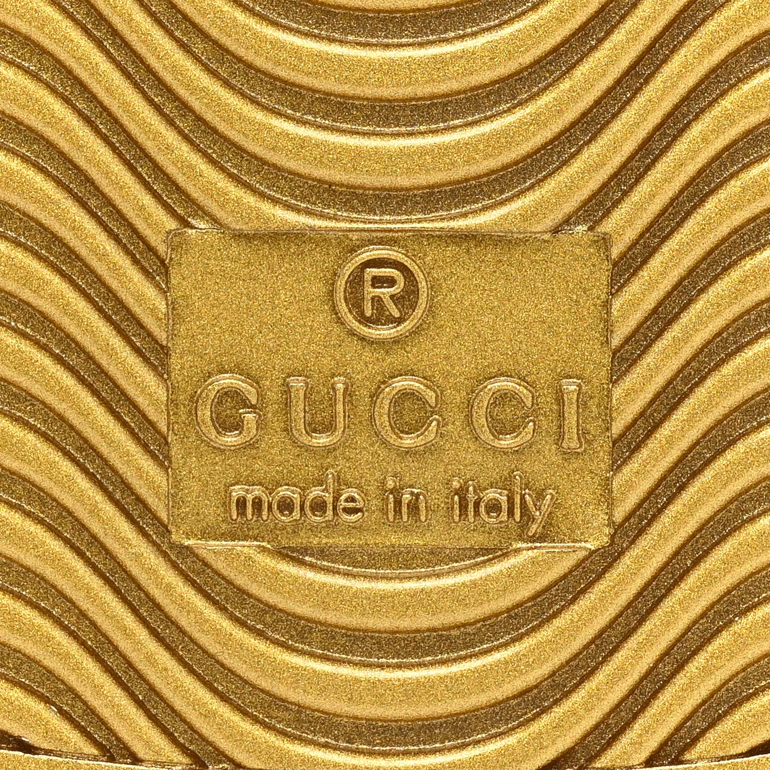 Gucci Metallic Nappa Interlocking G Perforated Mens Ace Sneakers 11.5 Oro Vecchio 7 of 9
