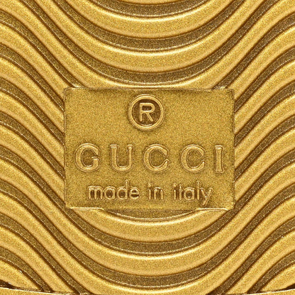 Gucci Metallic Nappa Interlocking G Perforated Mens Ace Sneakers 11.5 Oro Vecchio 7 of 9