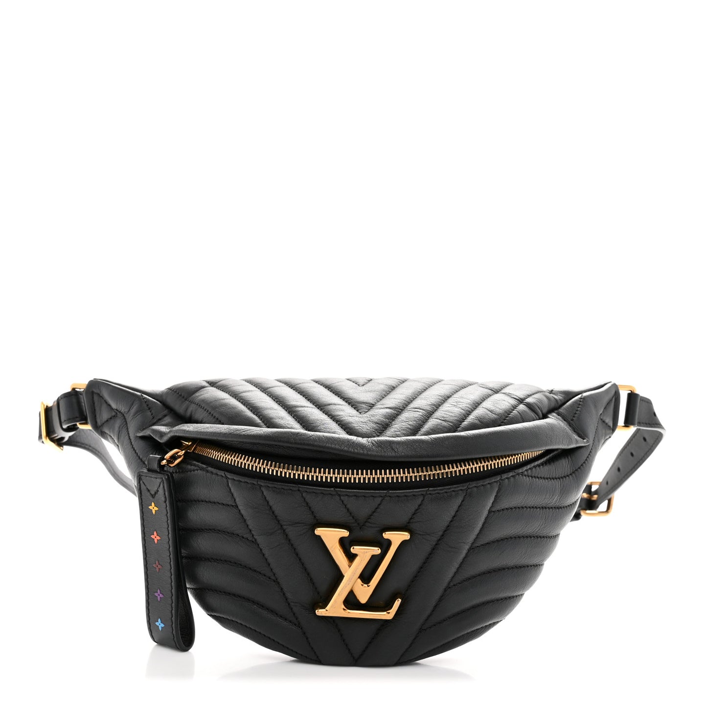 Calfskin Quilted New Wave Bumbag Black