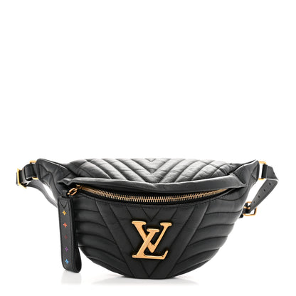 Louis Vuitton Calfskin Quilted New Wave Bumbag Black 1 of 13