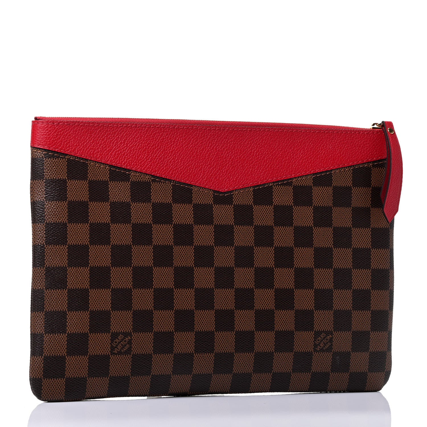 Louis Vuitton Damier Ebene Daily Pouch Scarlet 2 of 4