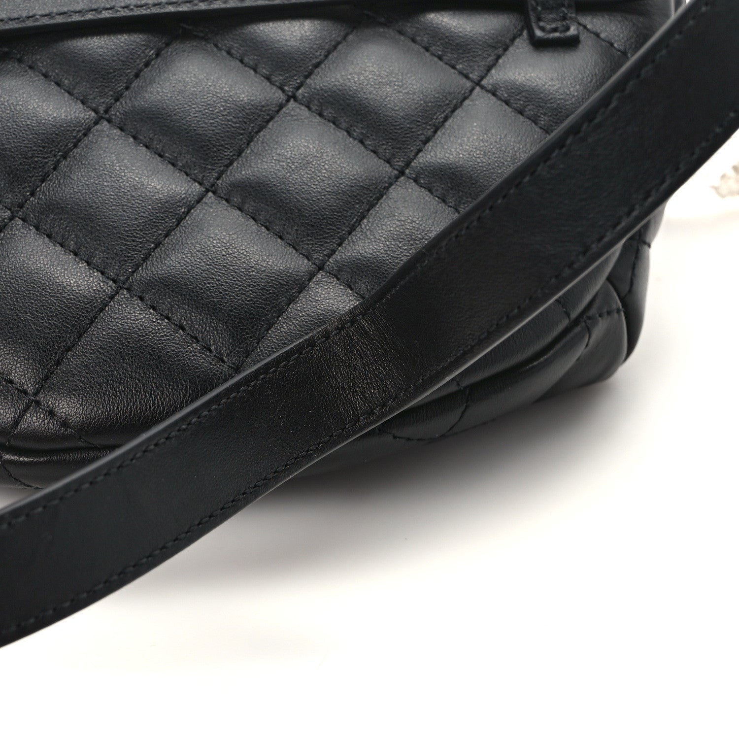 Chanel Calfskin Quilted Waist Belt Bag Black 11 of 11