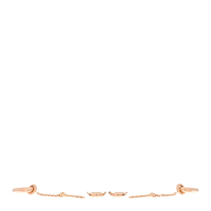 Hermes 18K Rose Gold PM Farandole Drop Earrings 3 of 5