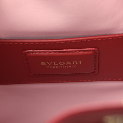 Bulgari Calfskin Serpenti Forever Bucket Bag Red 6 of 8