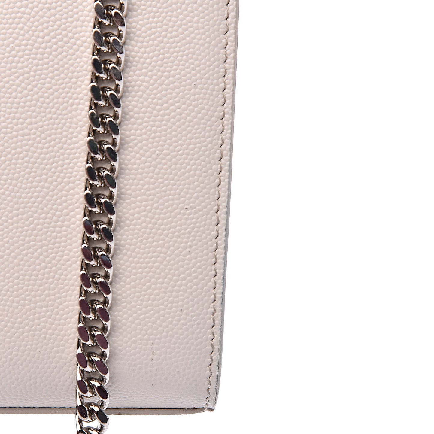 Grain De Poudre Medium Classic Monogram Kate Satchel Icy White