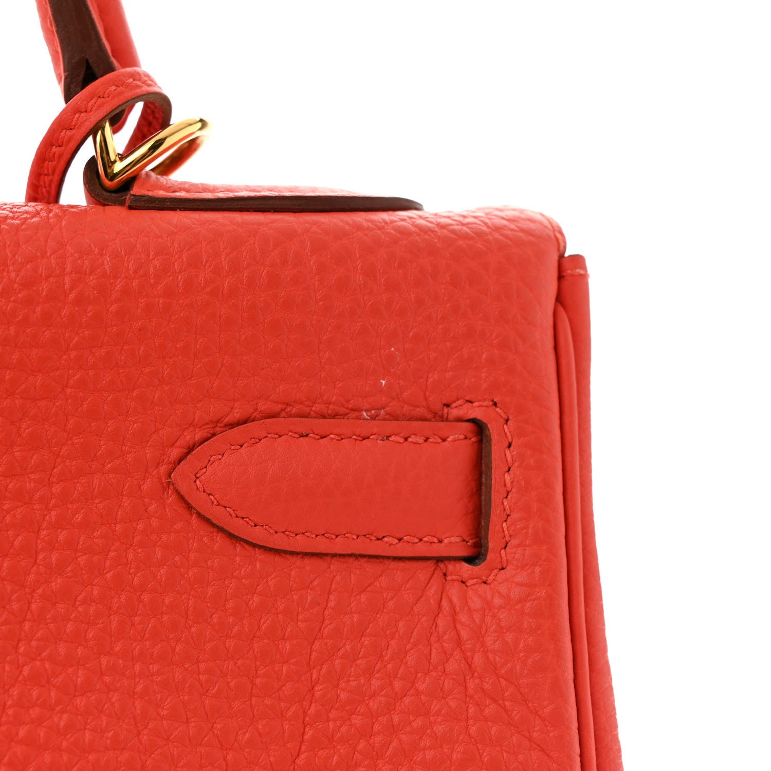 Hermes Togo Kelly Retourne 32 Capucine 11 of 14