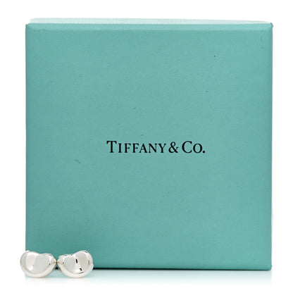 Tiffany Sterling Silver 11mm Elsa Peretti Bean Earrings 5 of 5
