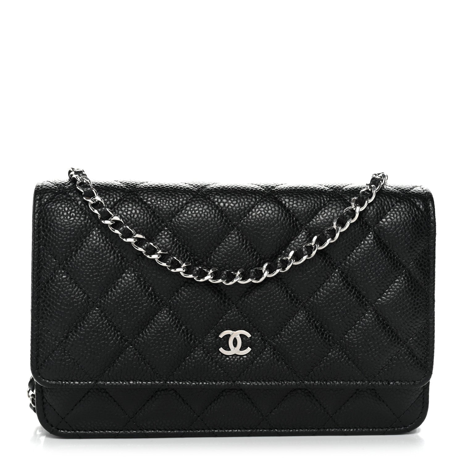Chanel Caviar Quilted Wallet on Chain WOC Black 1 of 12